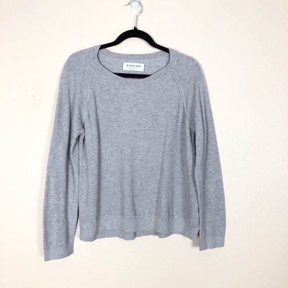 Everlane Tops - Everlane grey cotton cashmere blend knit top